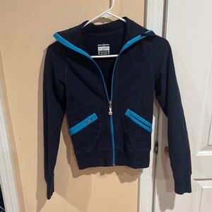 Lululemon Athletica Black and Blue Hoodie